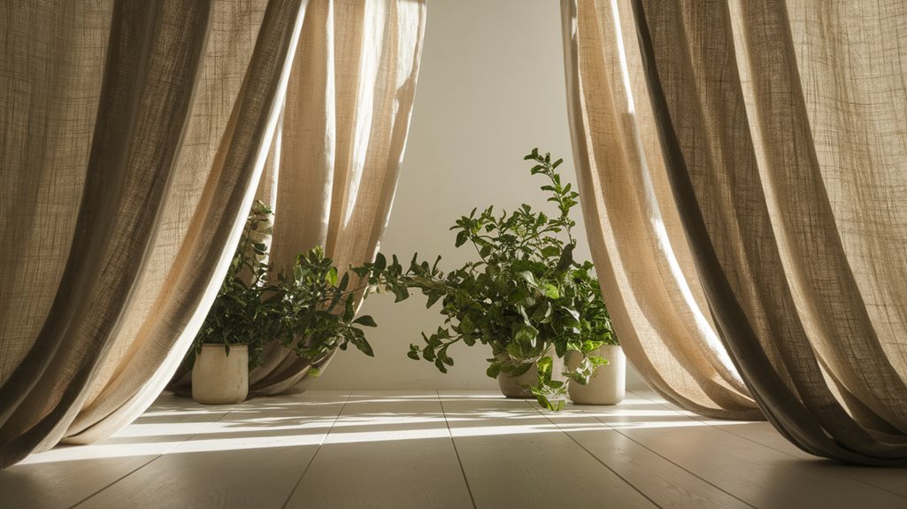minimalistyczne projekty z naturalnych tkanin